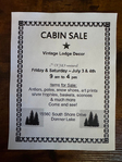 Donner Lake, Truckee <br/>Cabin Garage Sale